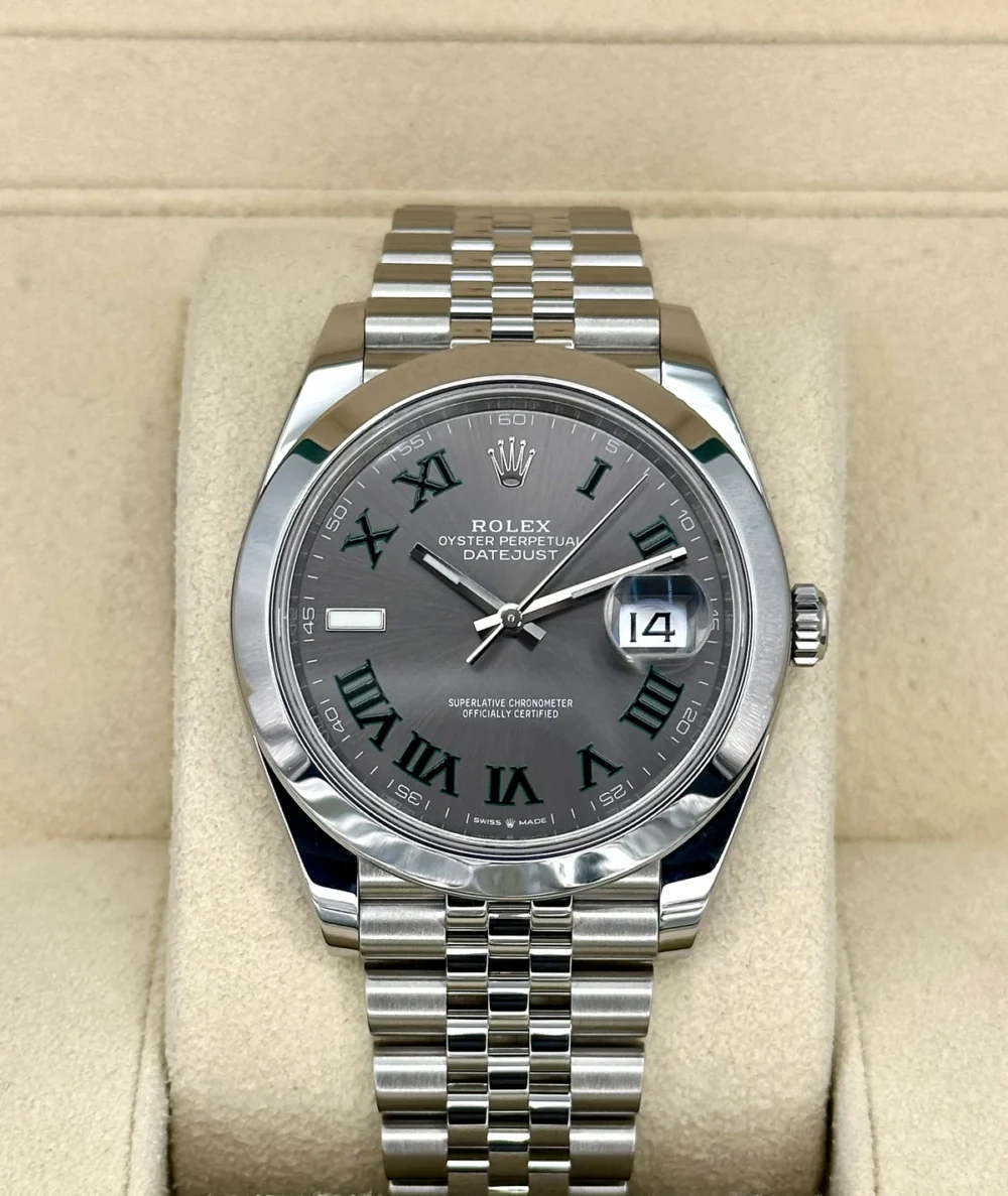 2022 Rolex Datejust 41mm 126300 Jubilee Wimbledon Dial