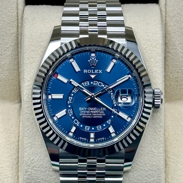 NEW Rolex 2023 Sky-Dweller 42mm 326934 Jubilee Blue Dial