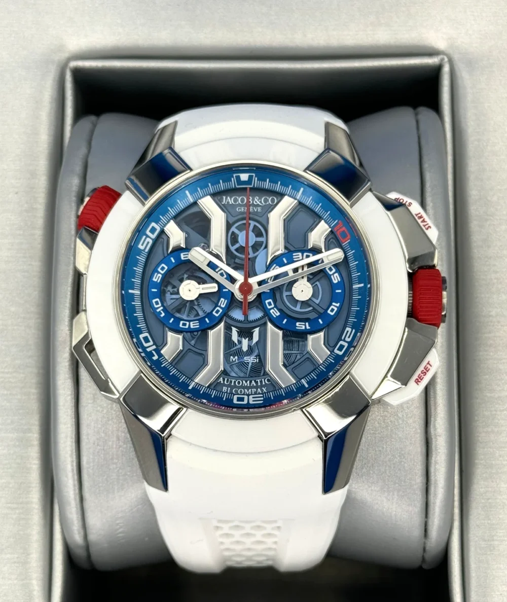 2020 Jacob & Co Epic X Chrono Messi 47mm EC313.20.PE.LL.K Titanium