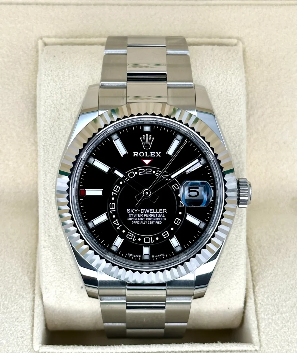 NEW 2023 Rolex Sky-Dweller 42mm 336934 Oyster Black Dial