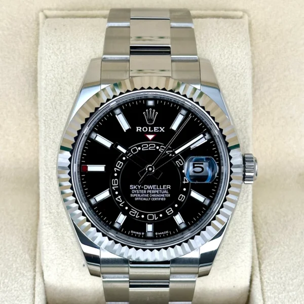 NEW 2023 Rolex Sky-Dweller 42mm 336934 Oyster Black Dial