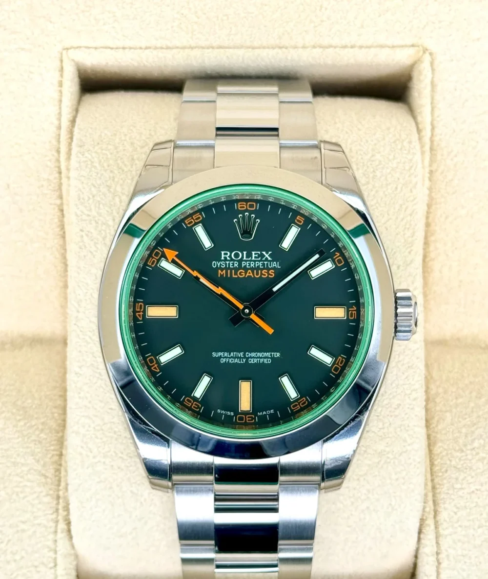 NEW 2009 Rolex Milgauss 40mm 116400GV Black Dial