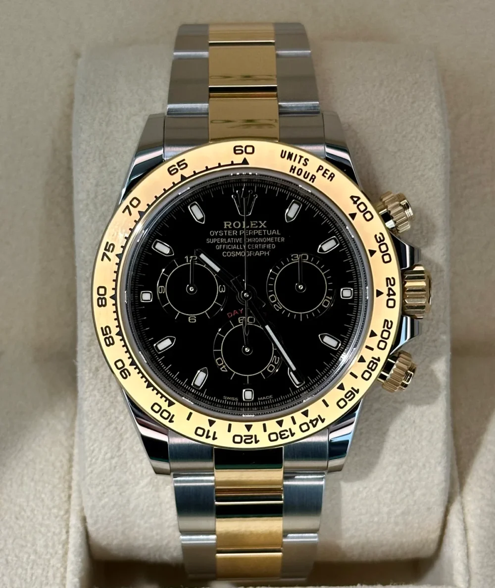 NEW 2023 Daytona 40mm 116503 Two-Tone Black Index Dial