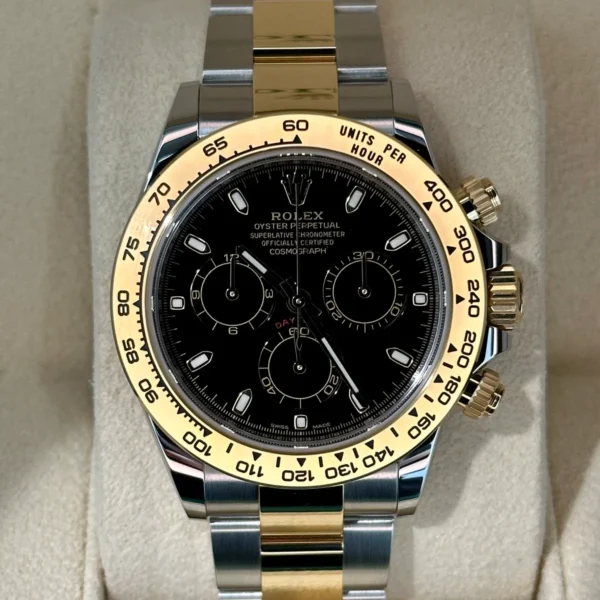 NEW 2023 Daytona 40mm 116503 Two-Tone Black Index Dial