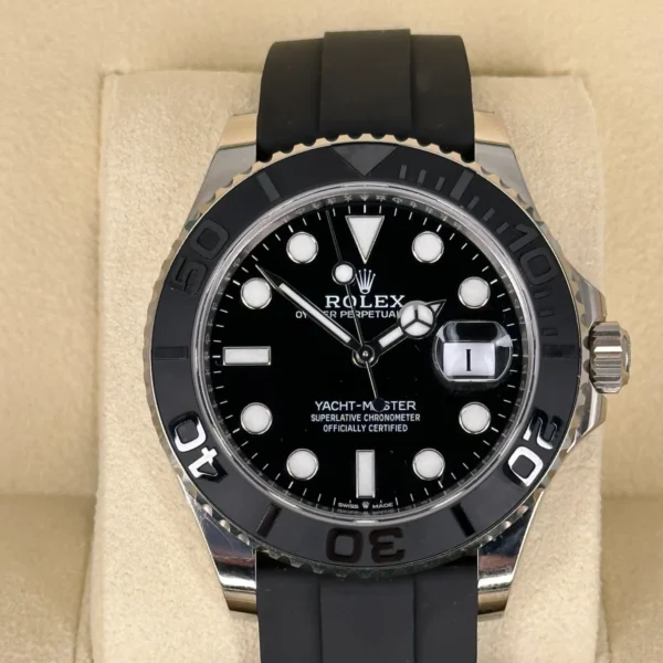 NEW 2023 Rolex Yacht-Master 42mm 226659 White Gold Oysterflex Black Dial