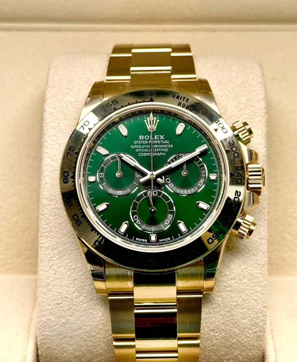 NEW 2021 Rolex Daytona "John Mayer" 40mm 116508 Yellow Gold Green Dial