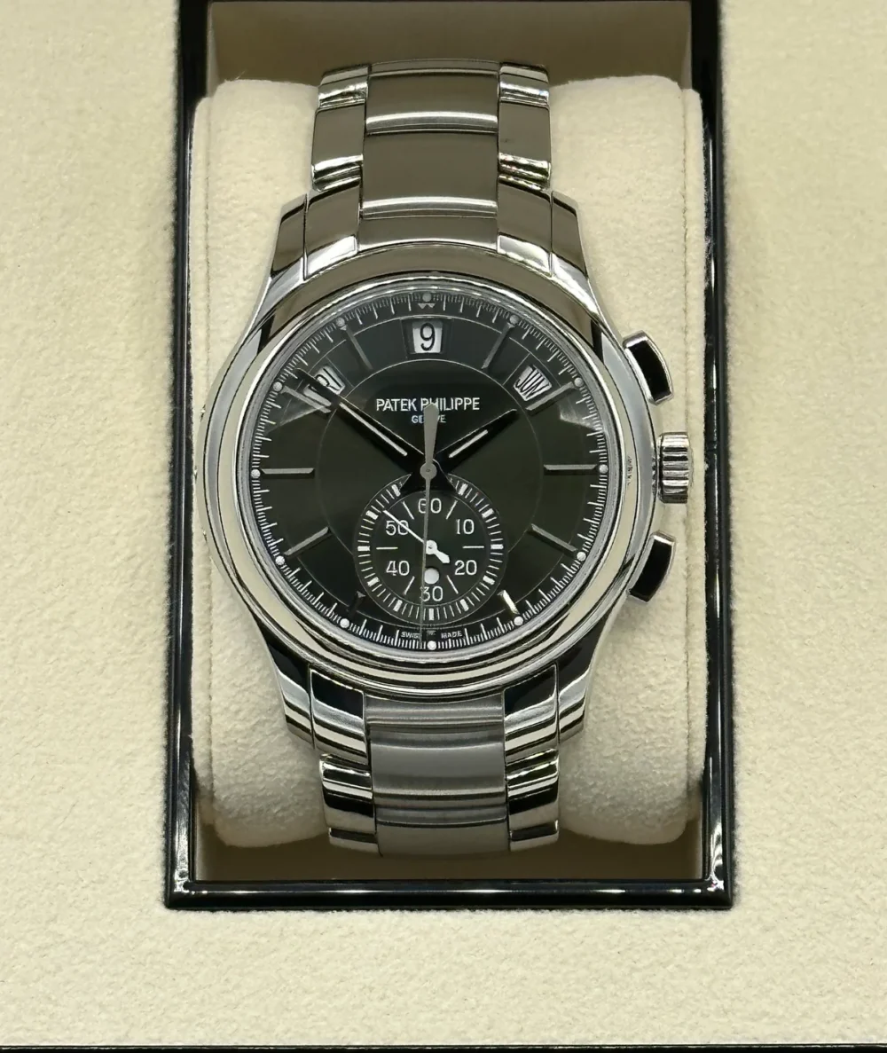 2021 Patek Philippe 42mm 5905/1A Annual Flyback Chronograph Olive Dial