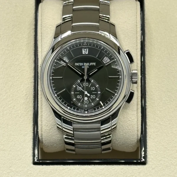 2021 Patek Philippe 42mm 5905/1A Annual Flyback Chronograph Olive Dial