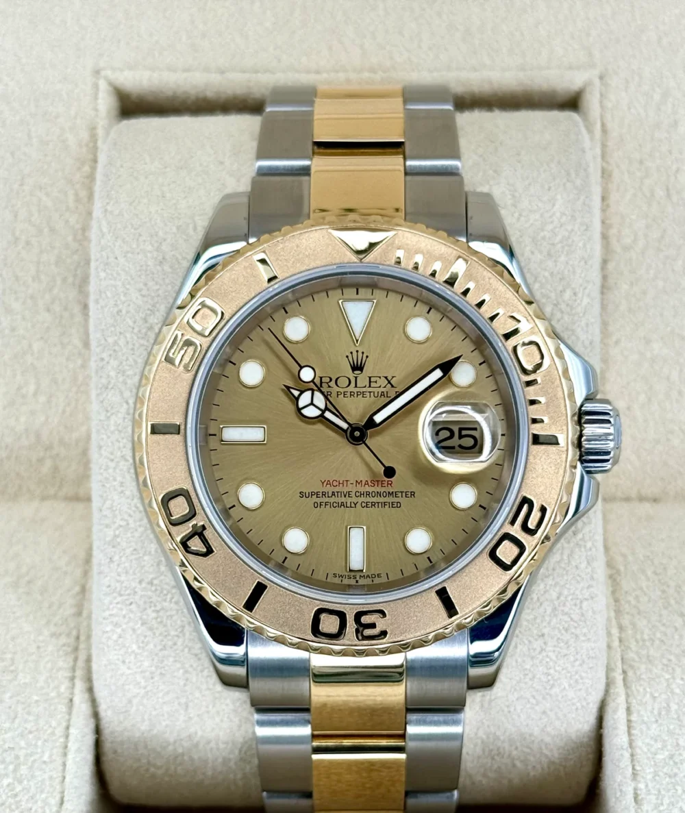 2009 Rolex Yacht-Master 40mm Two-Tone Champagne Dial