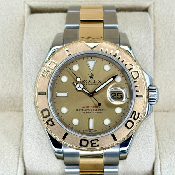 2009 Rolex Yacht-Master 40mm Two-Tone Champagne Dial