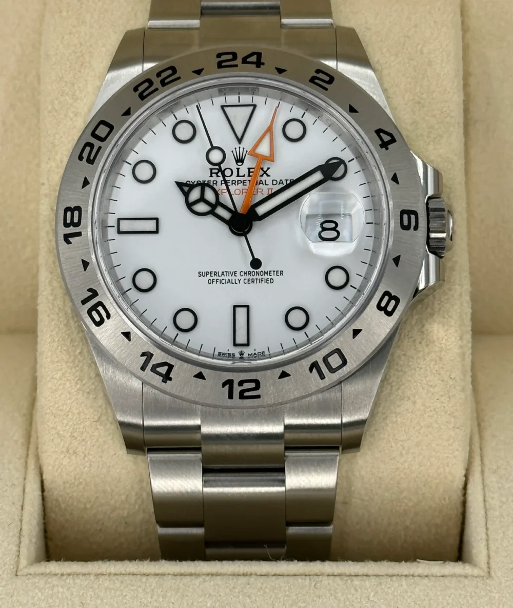 NEW 2023 Rolex Explorer II 42mm 226570 Polar White Dial