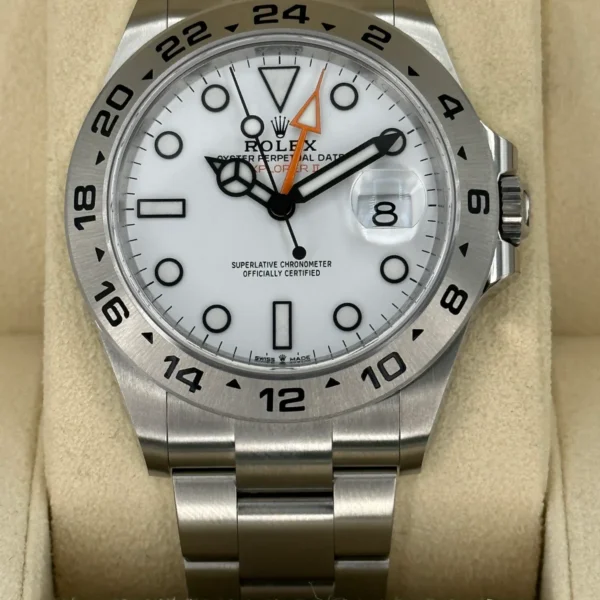 NEW 2023 Rolex Explorer II 42mm 226570 Polar White Dial