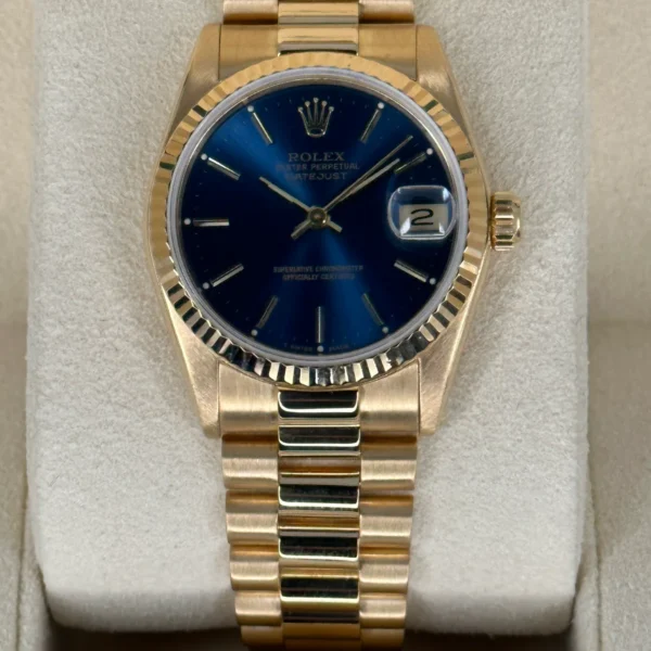 Rolex Datejust Presidential 31mm 68278 Blue Stick Dial
