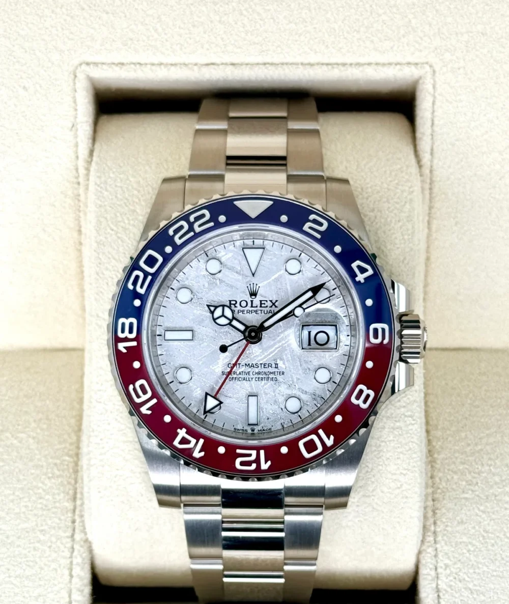 NEW 2024 Rolex GMT-Master II "Pepsi" 40mm 126719BLRO Meteorite Dial