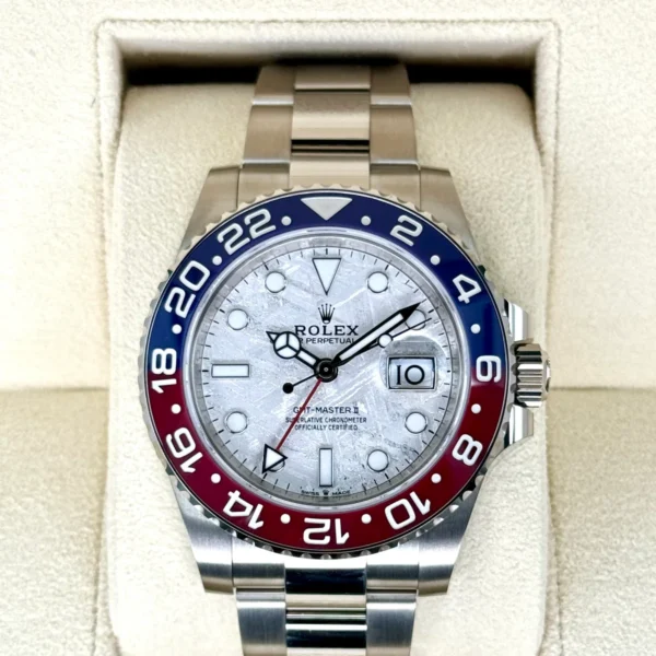 NEW 2024 Rolex GMT-Master II "Pepsi" 40mm 126719BLRO Meteorite Dial