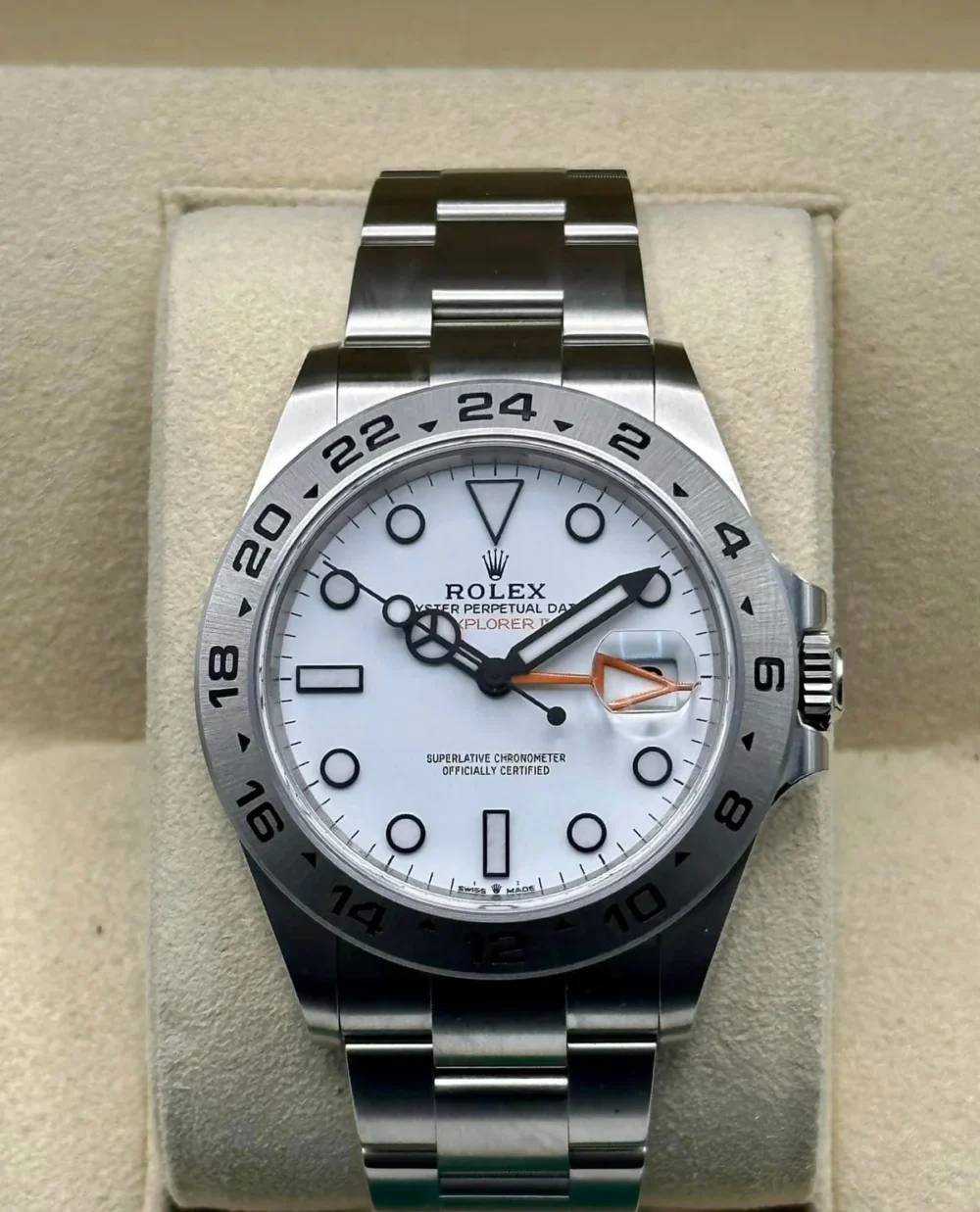 NEW 2025 Rolex Explorer II 42mm 226570 Polar White Dial