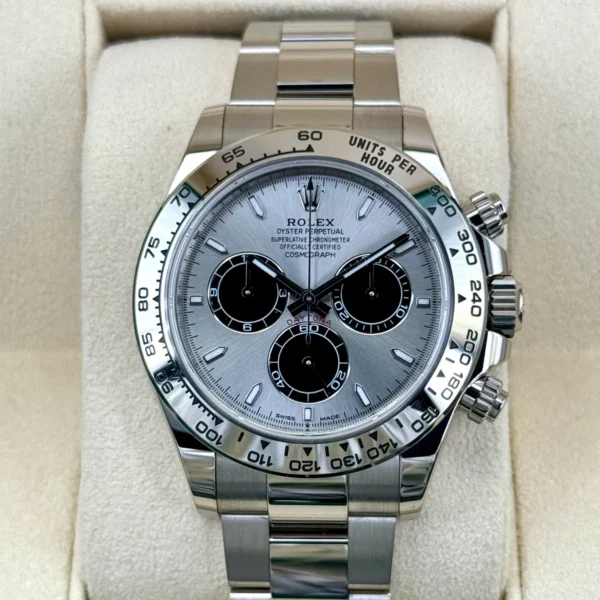 NEW 2025 Rolex Daytona 40mm 126509 White Gold Silver Ghost Dial
