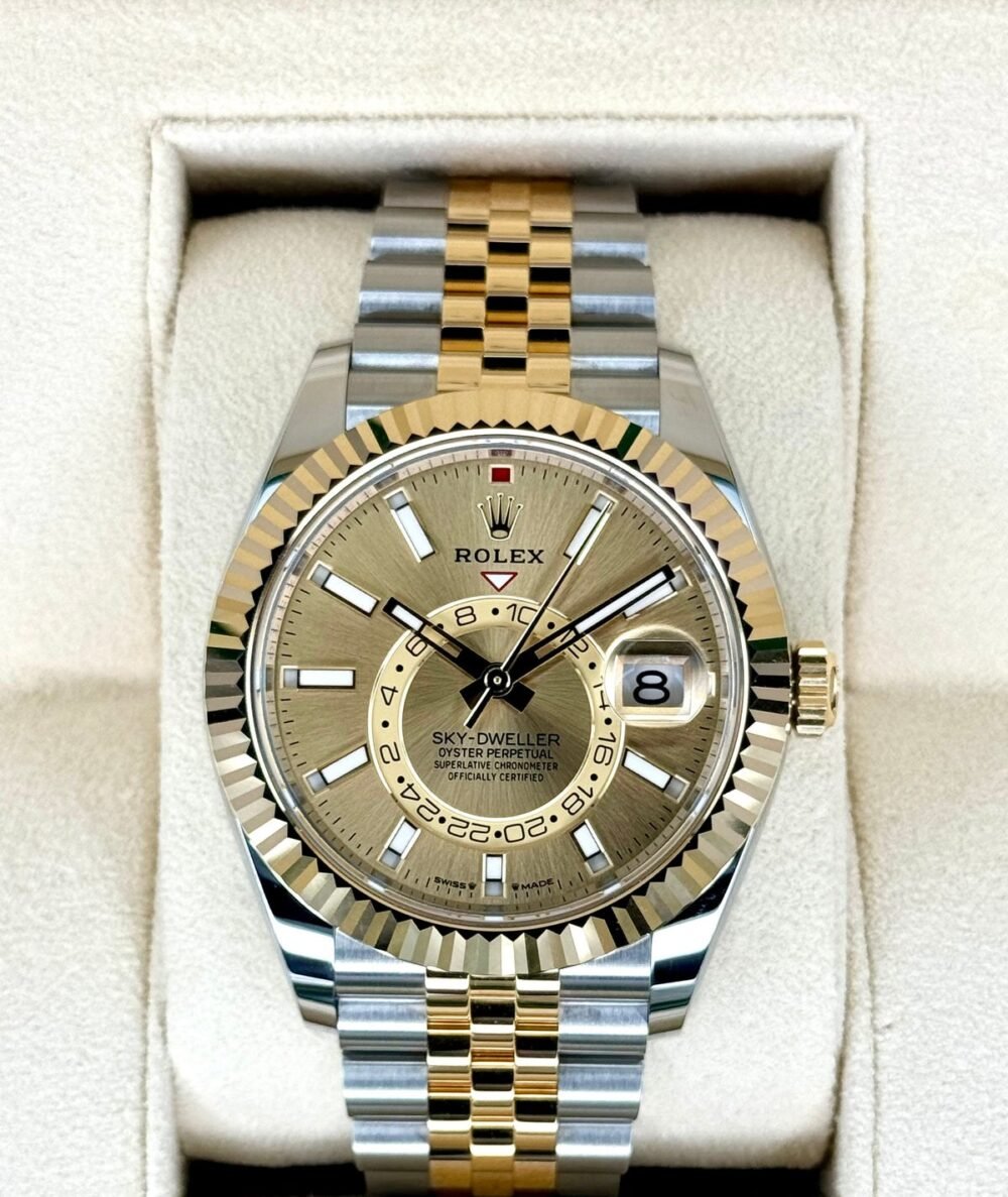 NEW 2025 Rolex Sky-Dweller 42mm 336933 Jubilee Champagne Dial