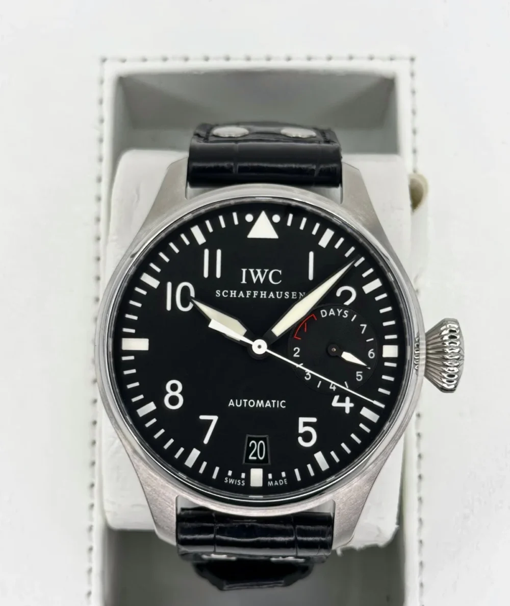 2010 IWC Big Pilot 46mm IW500401 Stainless Steel Black Dial