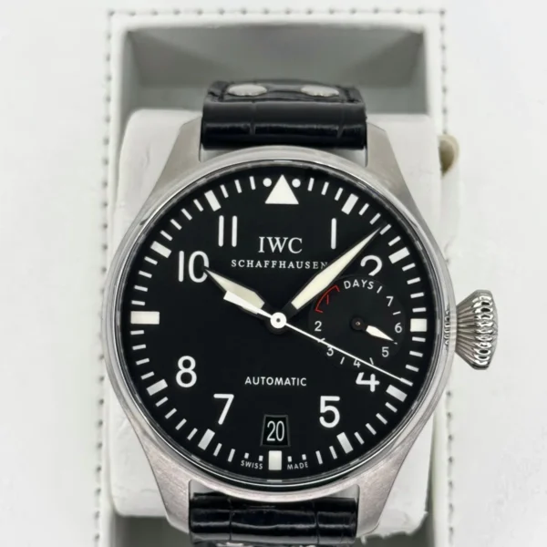 2010 IWC Big Pilot 46mm IW500401 Stainless Steel Black Dial