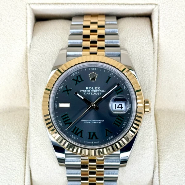 NEW 2024 Rolex Datejust 41mm 126333 Two-Tone Jubilee Wimbledon Dial