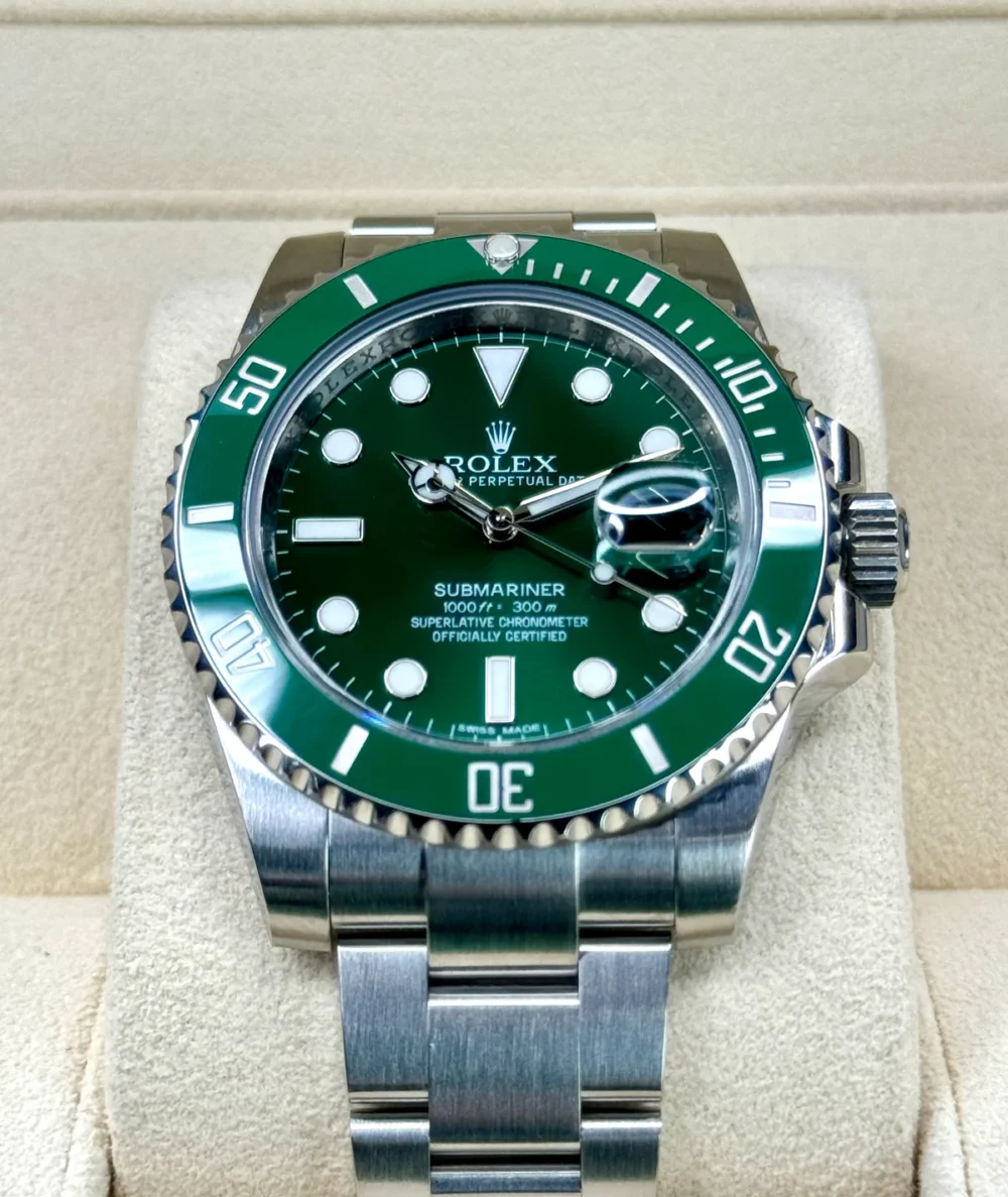 2015 Rolex Submariner "Hulk" 40mm 116610LV Green Dial