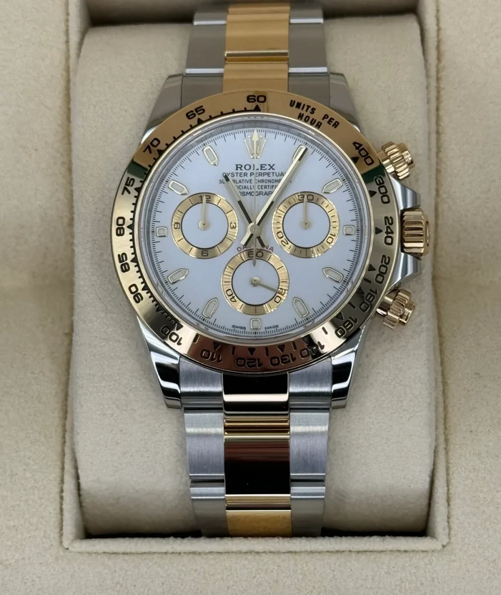 2023 Rolex Daytona 40mm 116503 Tow-Tone White Dial