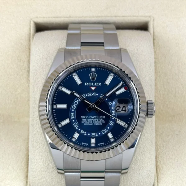 2022 Rolex Sky-Dweller 42mm 326934 Oyster Blue Dial