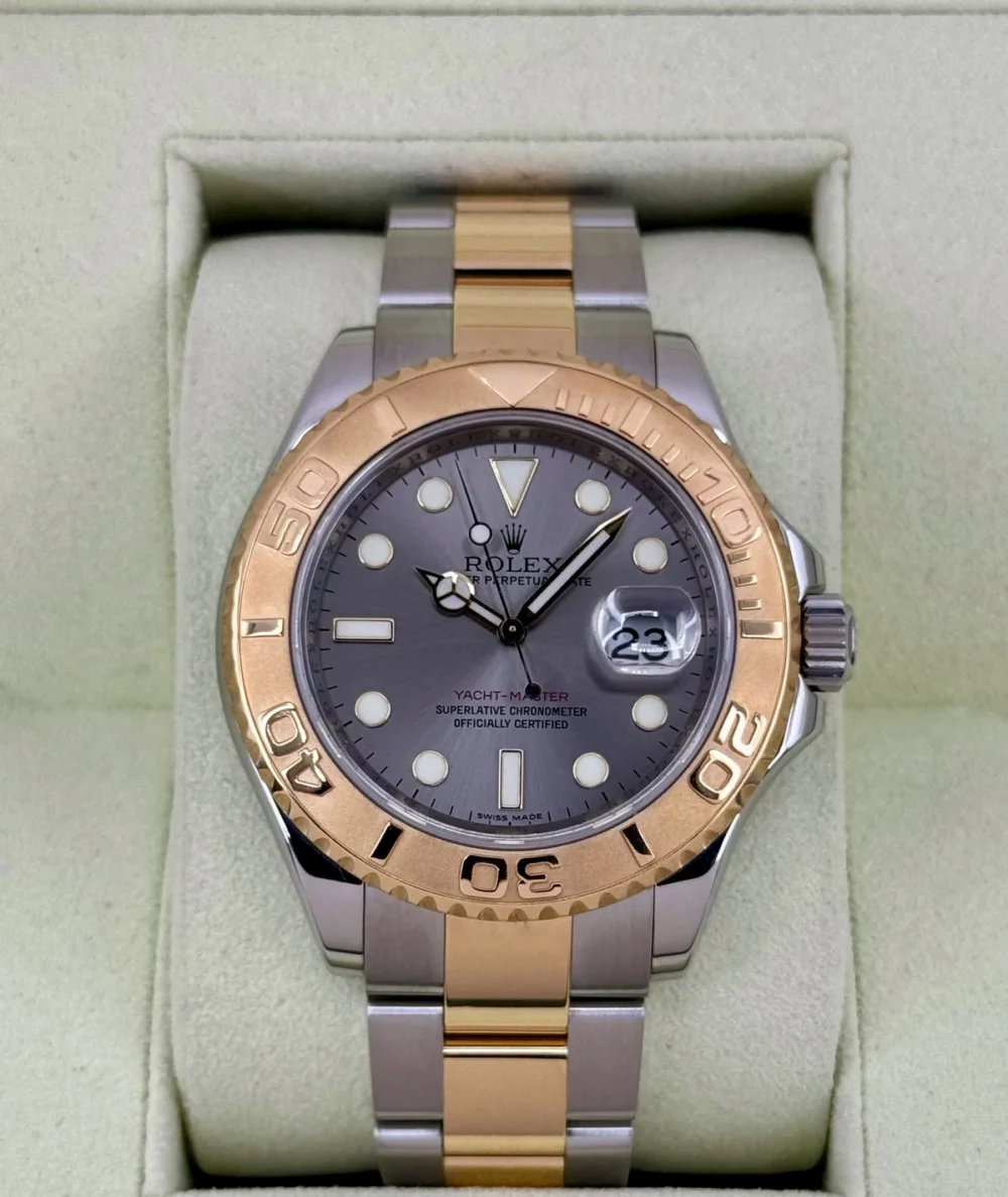 2010 Rolex Yacht-Master 40mm 16623 Two-Tone Rhodium Dial