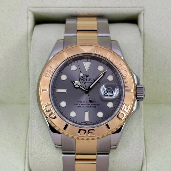 2010 Rolex Yacht-Master 40mm 16623 Two-Tone Rhodium Dial