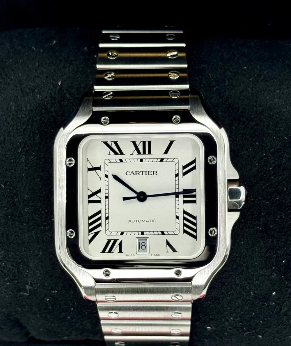 Santos De Cartier 39.8mm WSSA0018 Stainless Steel White Dial