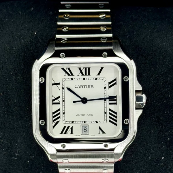 Santos De Cartier 39.8mm WSSA0018 Stainless Steel White Dial