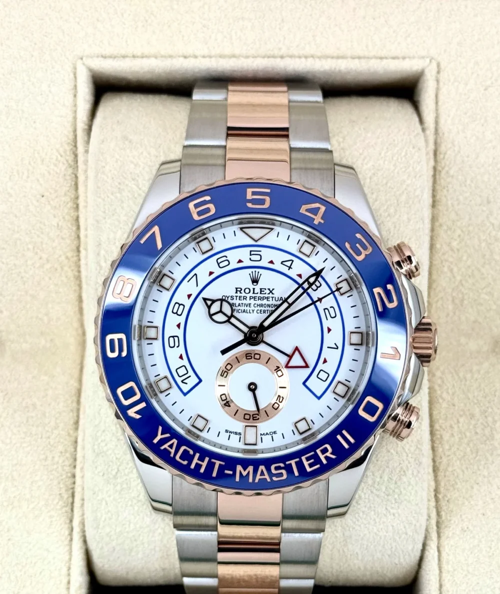 2020 Rolex Yacht-Master II 44mm 116681 Two-Tone White Dial