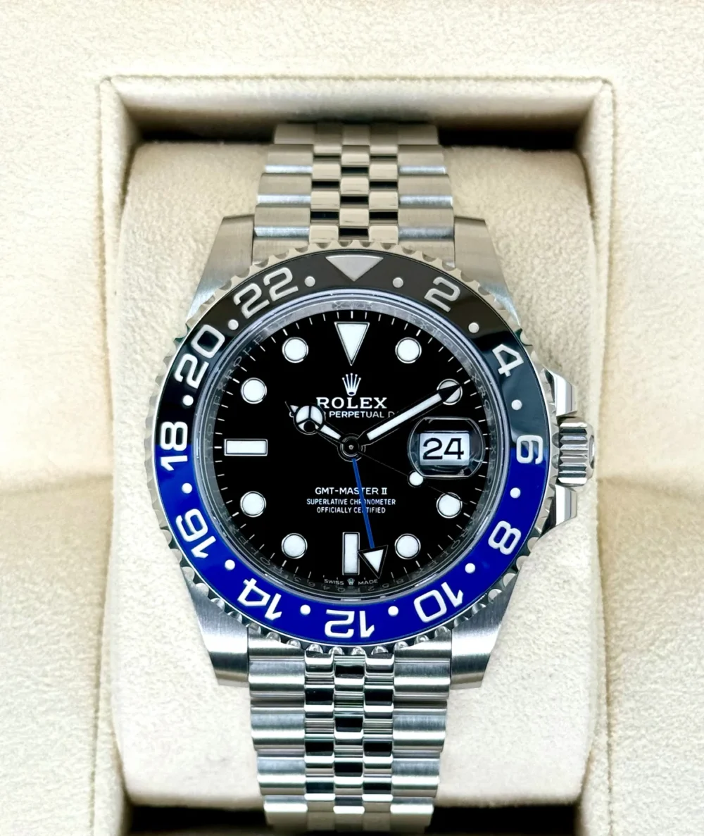 2022 Rolex GMT-Master II "Batgirl" 40mm 126710BLNR Jubilee Black Dial
