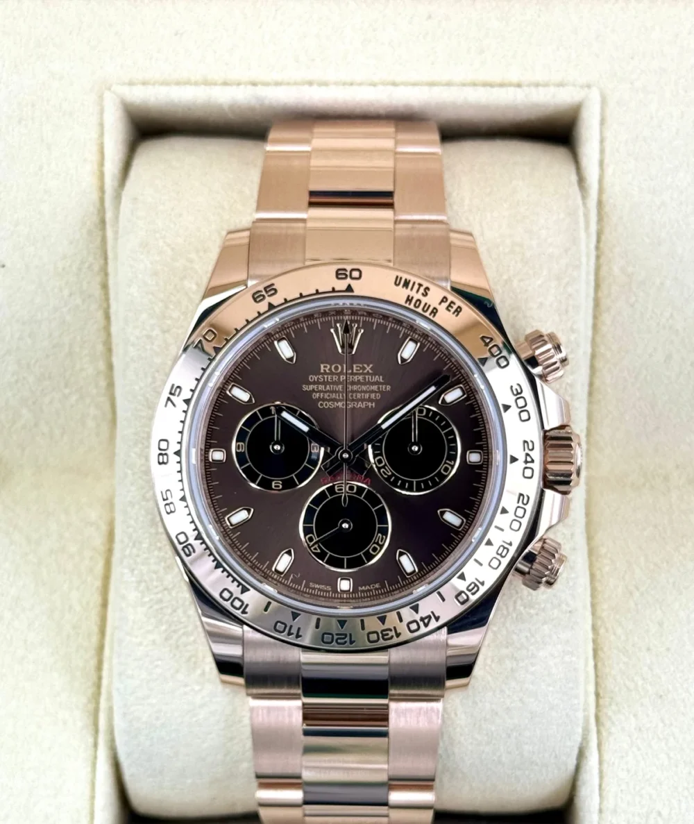 2022 Rolex Daytona 40mm 116505 Rose Gold Chocolate Dial