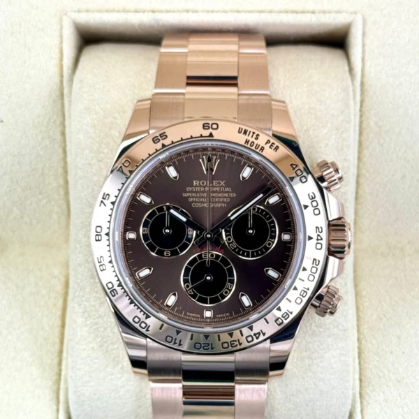 2022 Rolex Daytona 40mm 116505 Rose Gold Chocolate Dial