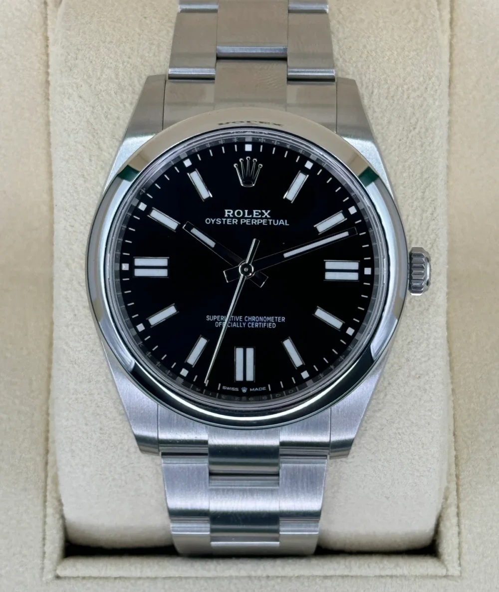 NEW 2023 Rolex Oyster Perpetual 41mm 124300 Black Dial