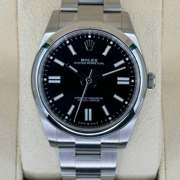 NEW 2023 Rolex Oyster Perpetual 41mm 124300 Black Dial