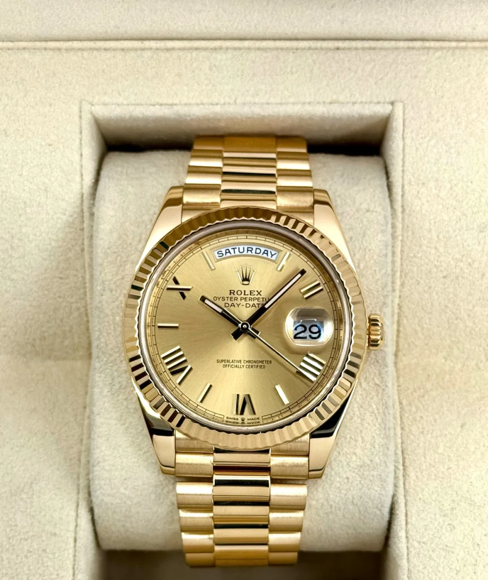 2021 Rolex Day-Date 40mm 228238 Presidential Champagne Dial
