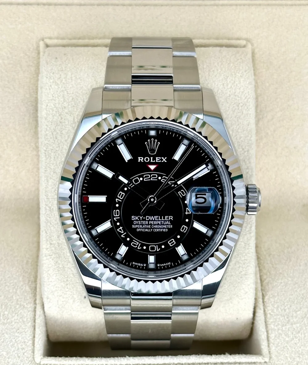 NEW 2024 Rolex Sky-Dweller 42mm 336934 Oyster Black Dial