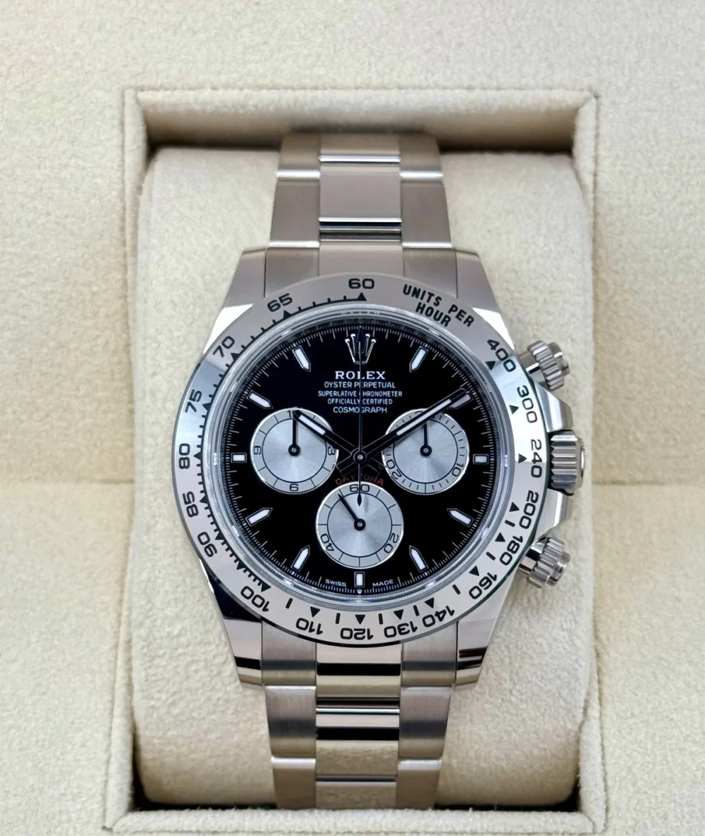 NEW 2024 Rolex Daytona 40mm 126509 White Gold Black Dial