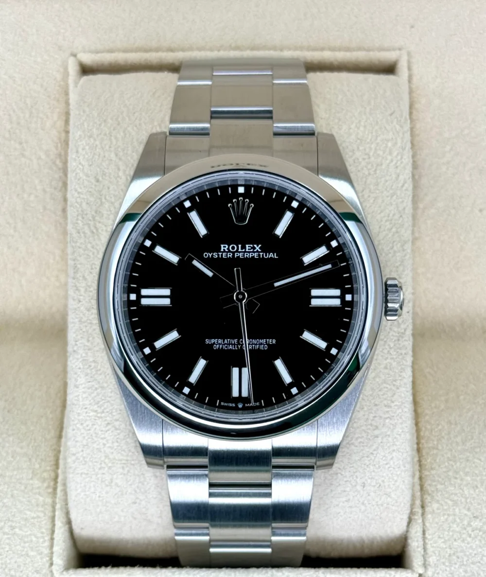 2023 Rolex Oyster Perpetual 41mm 124300 Black Dial