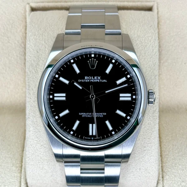 2023 Rolex Oyster Perpetual 41mm 124300 Black Dial
