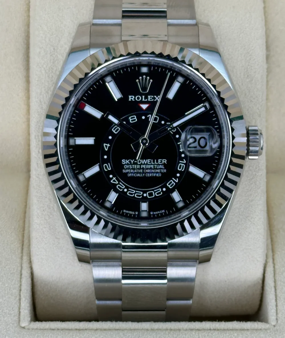 NEW 2023 Rolex Sky-Dweller 42mm 336934 Oyster Black Dial