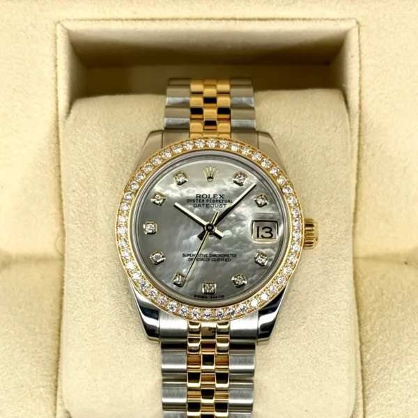 Rolex Lady Datejust 31mm 178383 Two-Tone Jubilee MOP Diamond Dial
