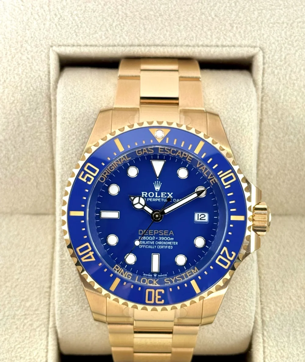 NEW 2025 Rolex Deepsea 44mm 136668LB Yellow Gold Blue Dial (STICKERED)