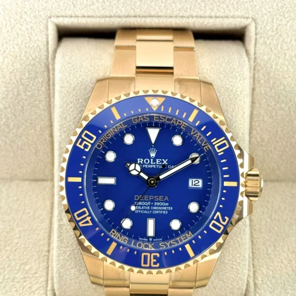 NEW 2025 Rolex Deepsea 44mm 136668LB Yellow Gold Blue Dial (STICKERED)