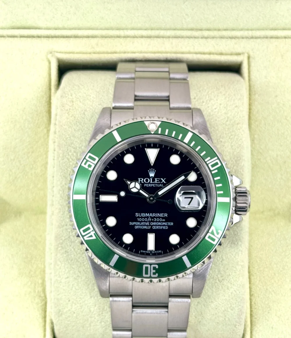 2007 Rolex Submariner "Kermit" 40mm 16610LV Stainless Steel Black Dial
