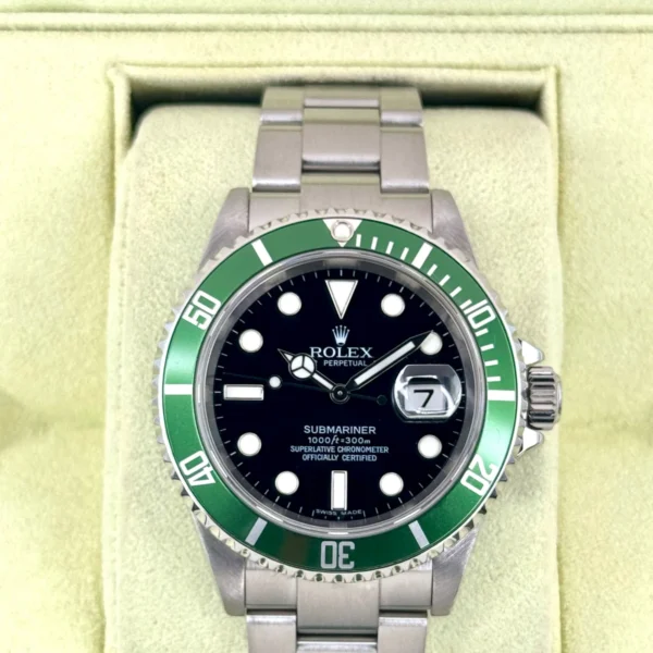 2007 Rolex Submariner "Kermit" 40mm 16610LV Stainless Steel Black Dial