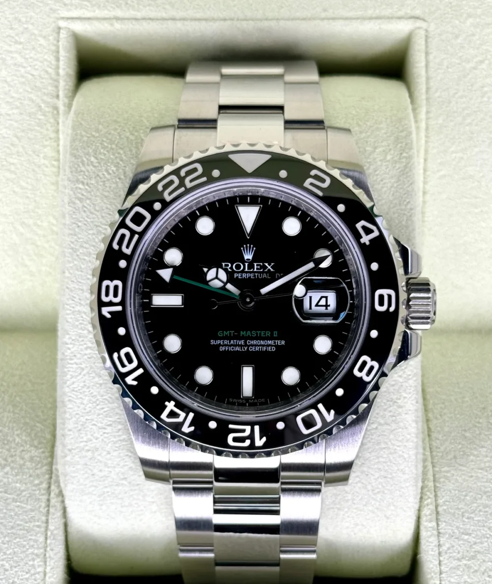 2009 Rolex GMT-Master II 40mm 116710LN Stainless Steel Black Dial